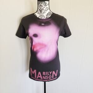 Marilyn Manson Vintage Crew Neck Tee Shirt